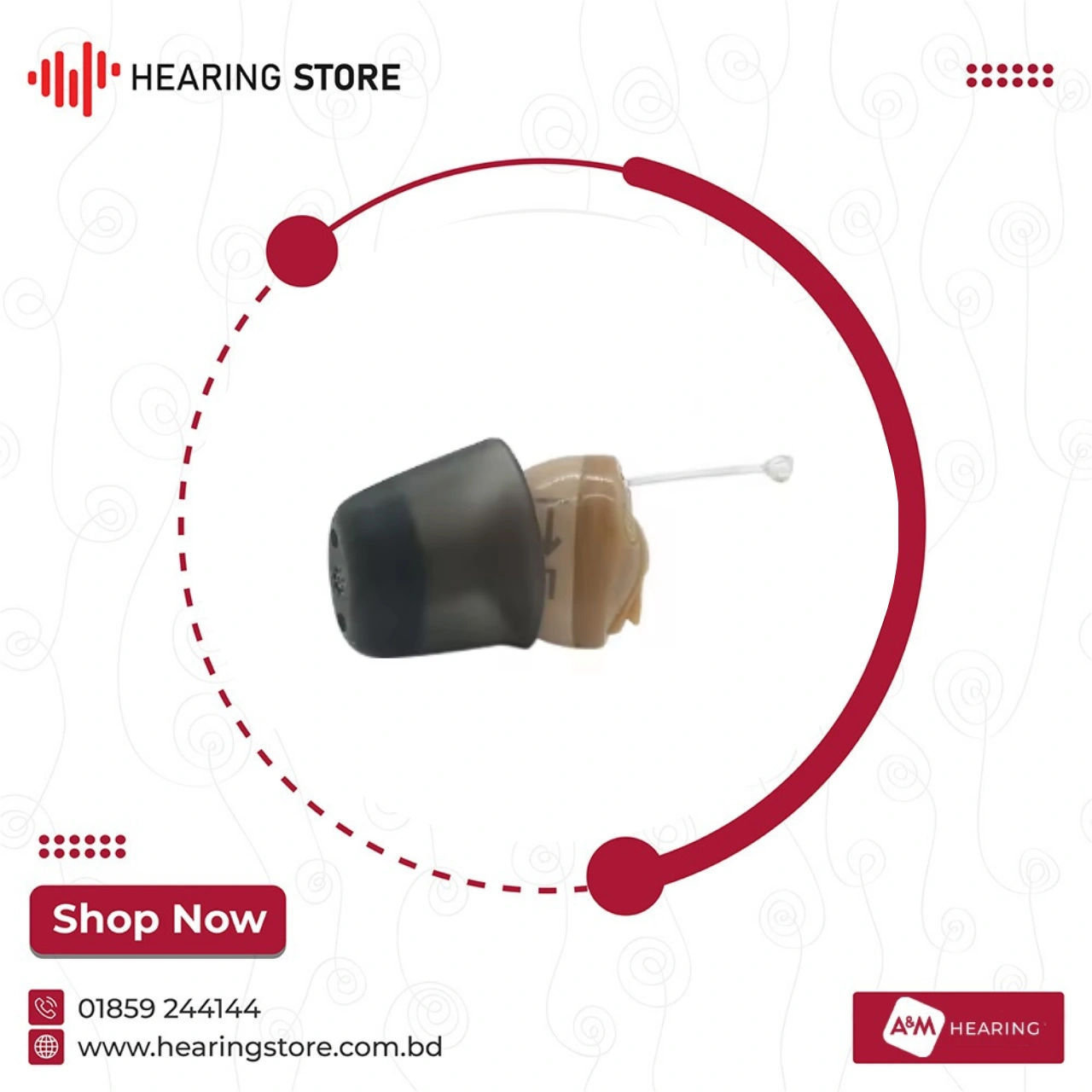 A & M XTM CIC P6 (Instant Fit) Hearing Aid Price In Bangladesh