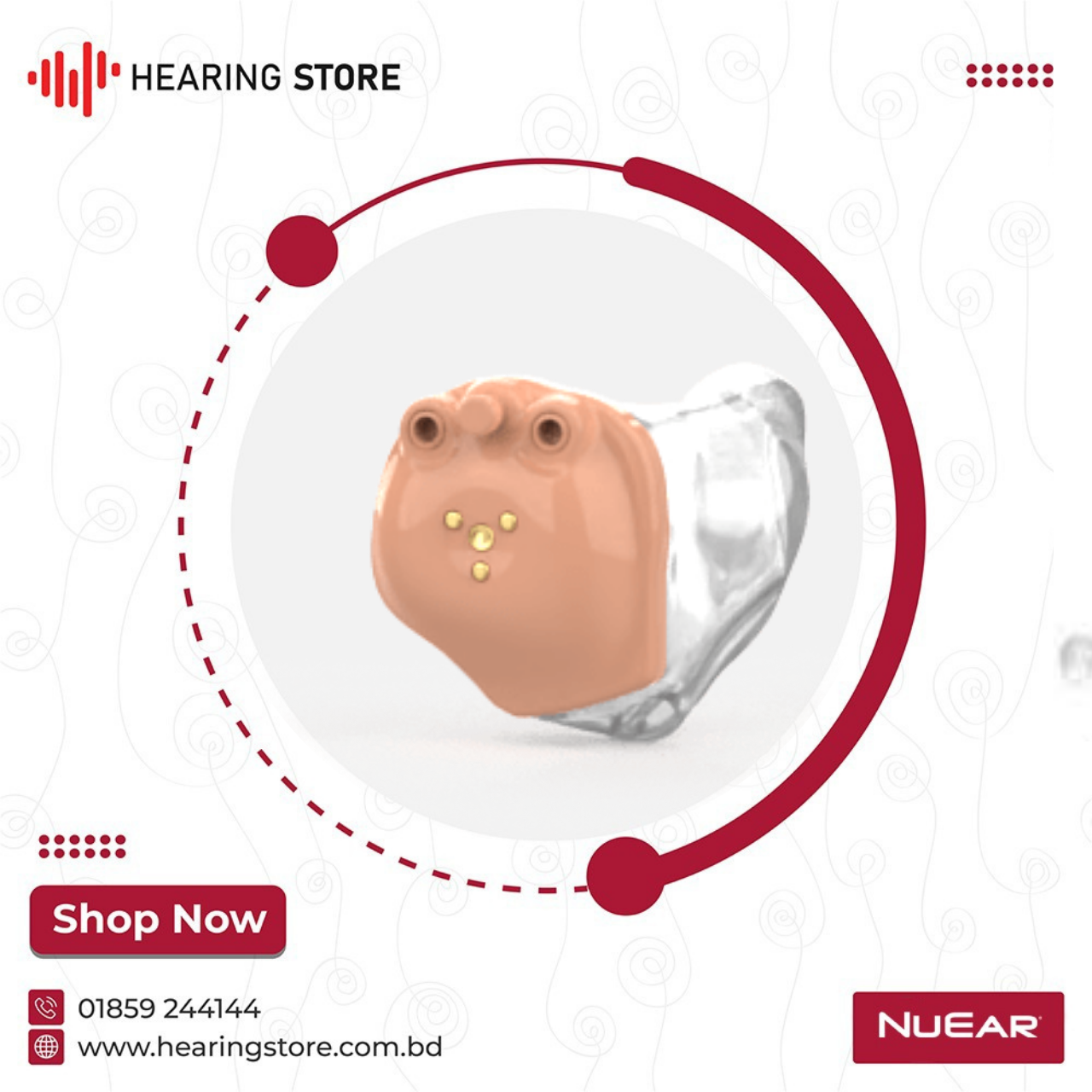 Canvas itc(1280 x 1280 px) NuEar Canvas 1600 ITC Hearing Aid Price in Bangladesh
