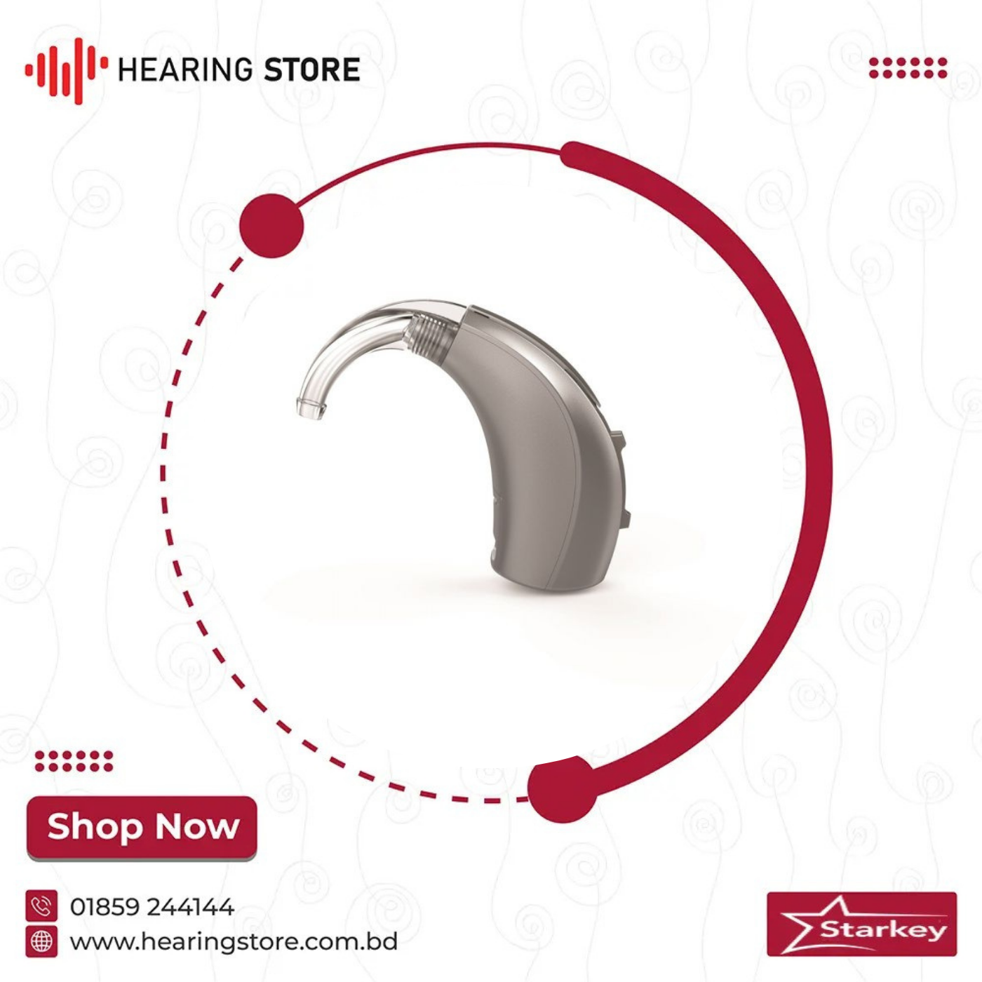 Starkey Livio BTE Starkey Livio 1000 BTE 13 Hearing Aid Price in Bangladesh