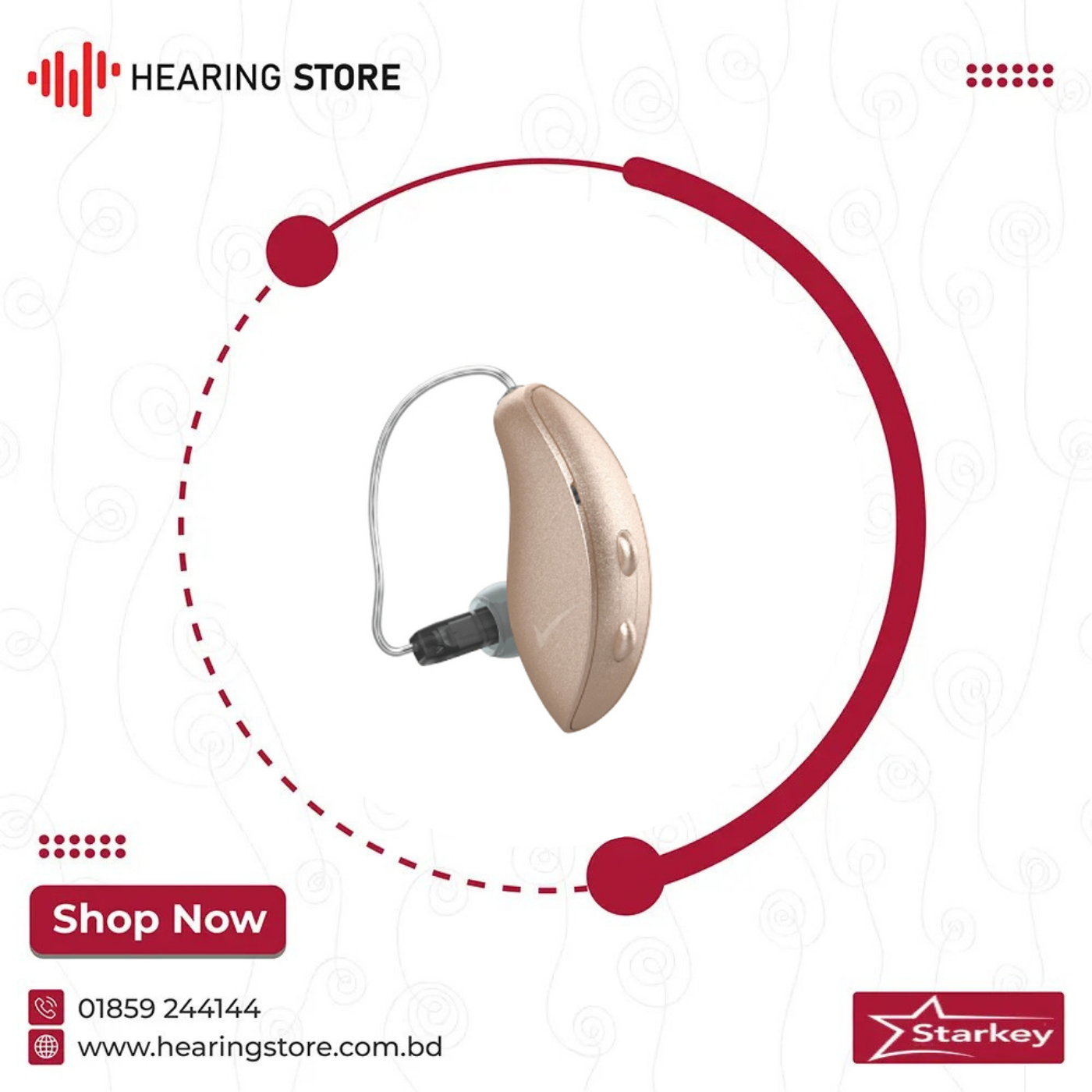 Starkey Livio Ric Starkey Livio 1000 RIC 312 Hearing Aid Price in Bangladesh